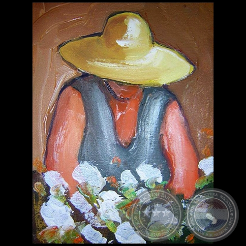 Cosechera - Óleo de Hilda Valenzano